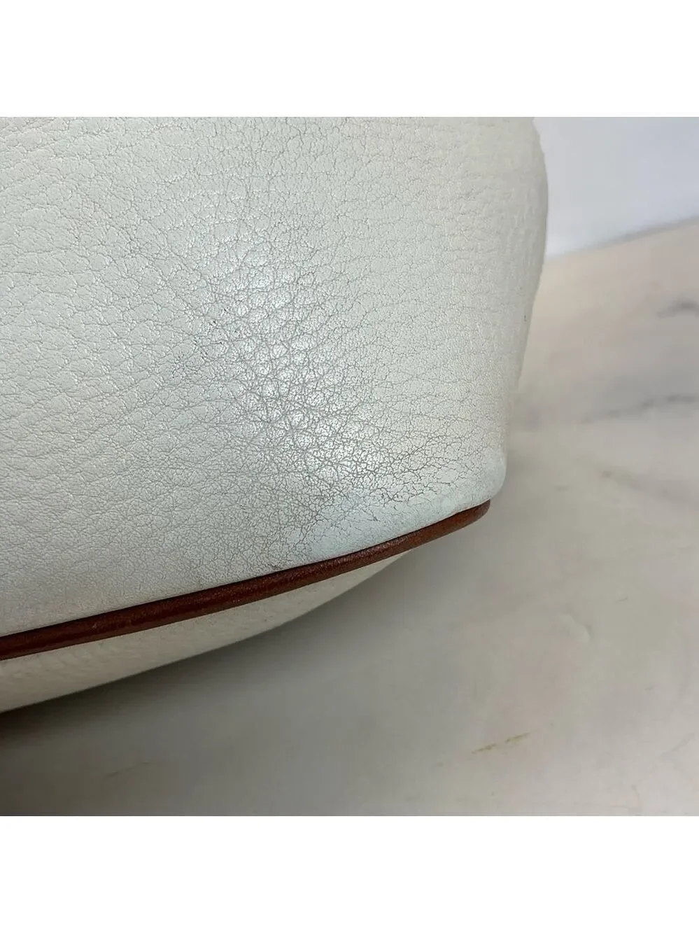 Dooney & Bourke Vintage White Cream and Brown Hobo Shoulder‎ Bag